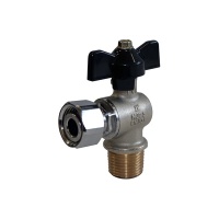 Кран шаровой Stout с накидной гайкой угловой SVB-0010-000020 Кран шаровой Stout с накидной гайкой угловой SVB-0010-000020