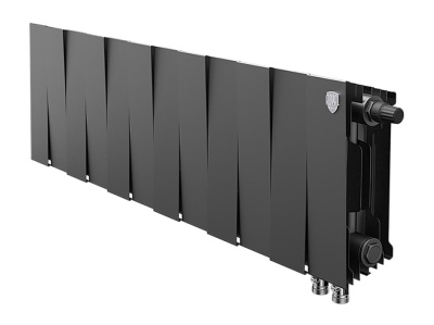 Биметаллический секционный радиатор Royal Thermo PianoForteNoir Sable 200 VD  18 секции