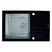 Кухонная мойка Seaman Eco Glass SMG-780B (с клапан-автоматом) SMG-780B.B