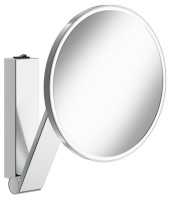 17612 019004 Зеркало косметическое с подсветкой, круглое, с рычажным выключателем KEUCO (iLook_ move)