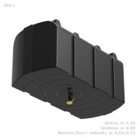 Бак для душа Полимер-Групп R 300 л с лейкой