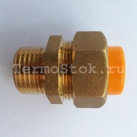 Муфта соединительная Lavita 15 НР с диэлектрической вставкой для нержавеющей трубы