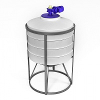 Емкость ЭкоПром ФМ 500 литров в обрешетке с лопастной мешалкой 171.0502.001.1