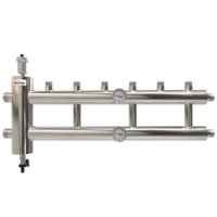 Распределительный коллектор отопления Прокситерм GSK 40-3.1 с гидрострелкой 120 кВт, 3+1 контур GSK 40-3.1