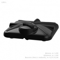 Бак для душа Полимер-Групп Роса 130 л с лейкой