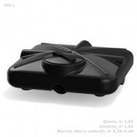 Бак для душа Полимер-Групп Роса 200 л с лейкой