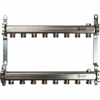 Коллектор Stout из нержавеющей стали для радиаторной разводки