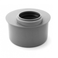 Переход эксцентрический Политэк 110 50 мм для внутренней канализации короткий