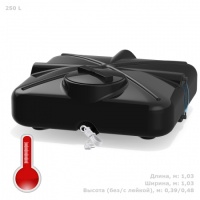 Бак для душа Полимер-Групп Роса 250 л с подогревом