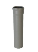 КП4013 Труба Политэк 40 мм 1,8-1500 мм внутренняя канализация с раструбом серая
