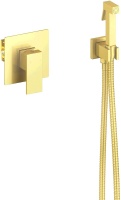 Смеситель встроенный с гигиеническим душем Timo Selene золото матовое