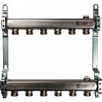 Коллектор Stout из нержавеющей стали для радиаторной разводки