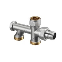 Насадка присоединительная Oventrop Uno для однотруб. систем Ду 15 G 3-4 HP, с латунным ниппелем 1013162