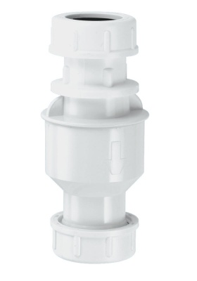 Канализационный обратный клапан McALPINE 19-23 мм вертикальный сухой затвор CONVALVE