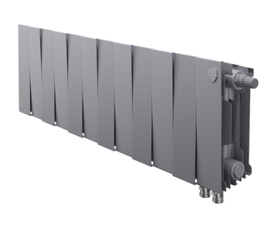 Биметаллический секционный радиатор Royal Thermo PianoForte Silver Satin 200 VD 20 секции