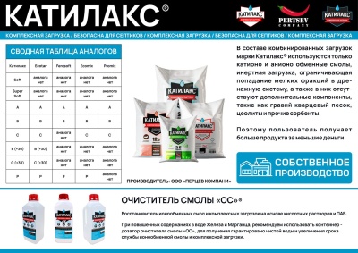 Ионообменная смола Катилакс - А HS (от сероводорода) 3